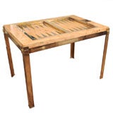 Lacquered wood game table by Tomasso Barbi