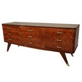 Milanese rosewood chest of drawers by Dassi