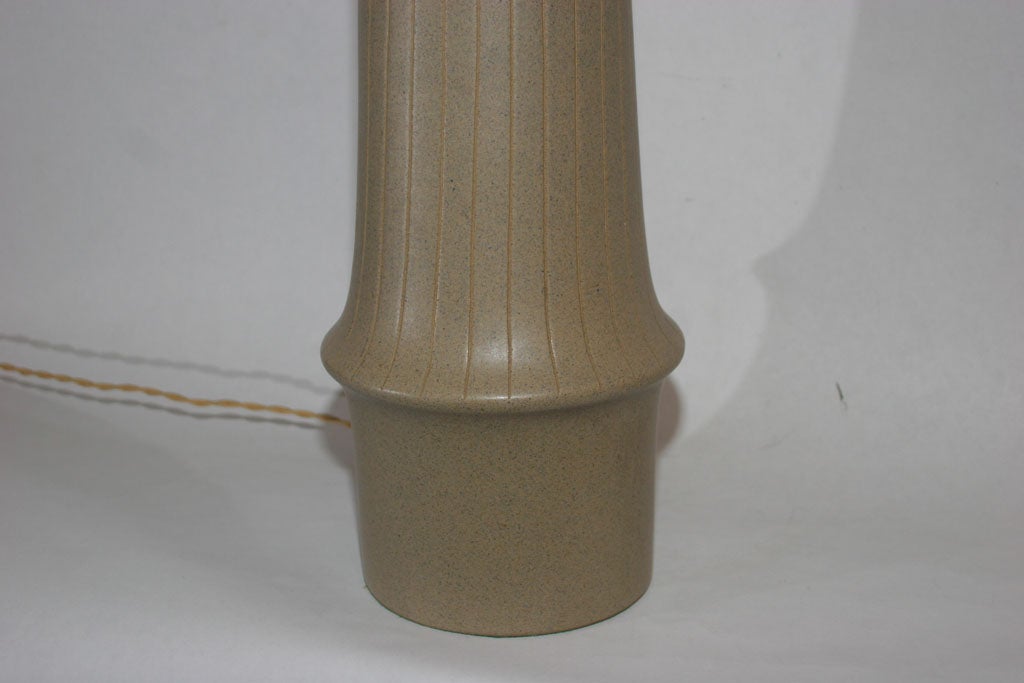 Danish Pair of Ceramic Lamps