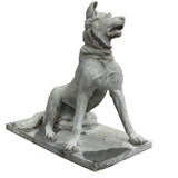 Rare Lifesize Zinc "Dog of Alcibiades" (Molosser Dog)