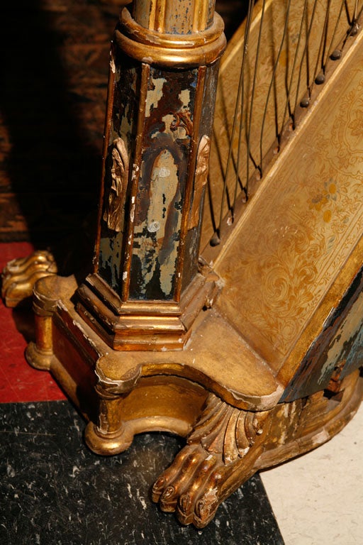 World of Interiors Gothic Gilded Harp 3