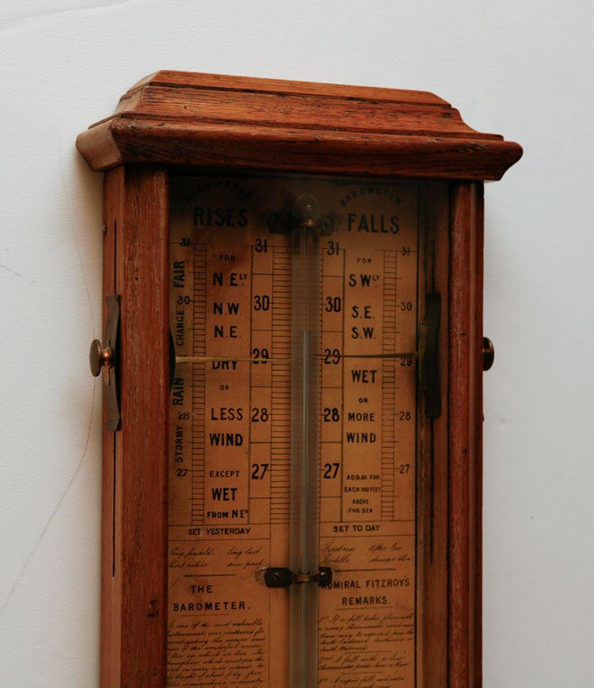 Admiral Fitzroy Barometer made in the late 1800's in<br />
excellent condition. With all the 