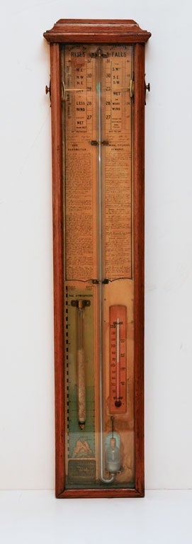 19th Century English Barometer For Sale 5