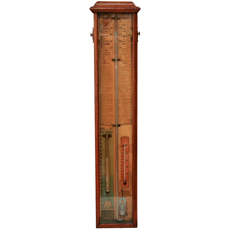 19th Century English Barometer For Sale