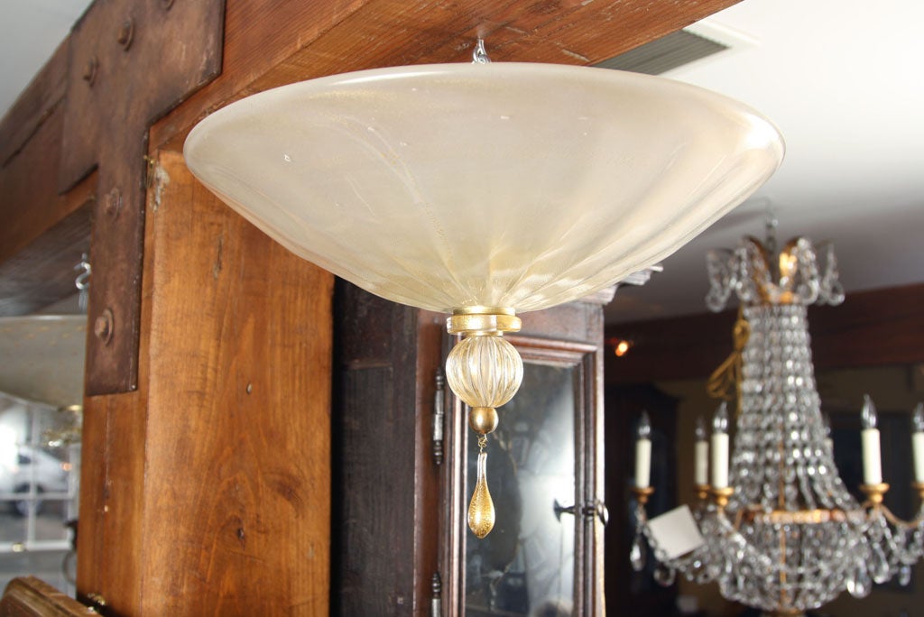 lovely pair of Murano ceiling fixtures
