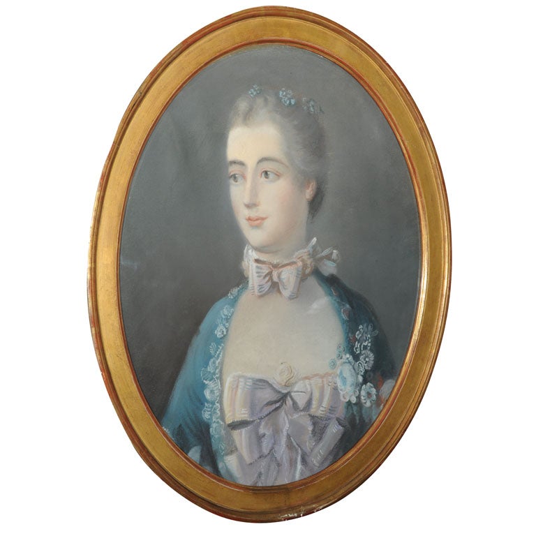 Early 19th Century Female Portrait For Sale