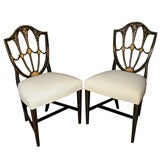 Hand Painted Hepplewhite Style Chairs