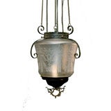 Etched Glass Hall Lantern