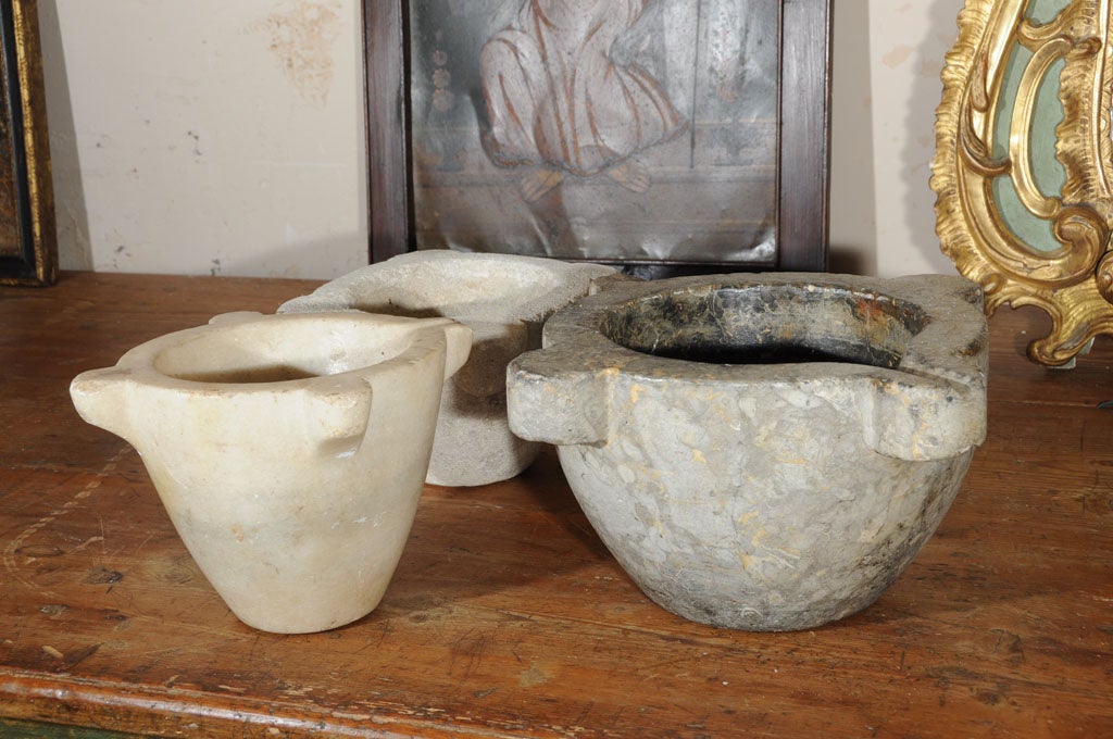 Antique Marble Mortars