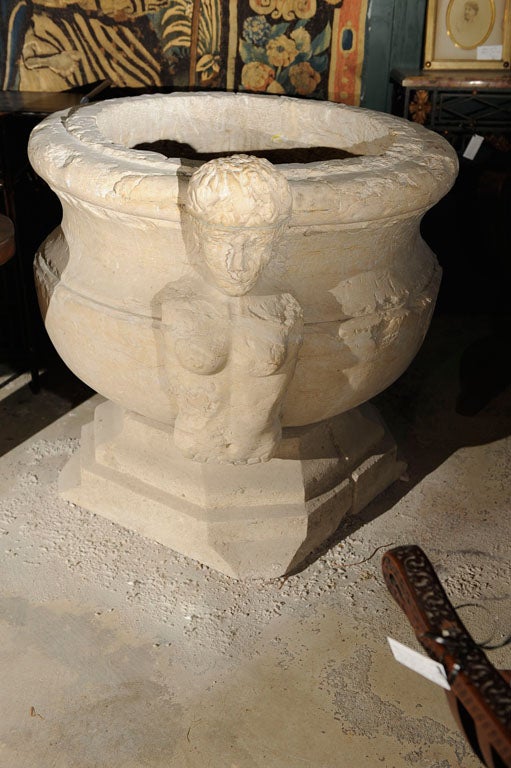 Stunning Roman Fountain with Caryatid