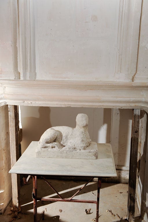 Unknown Marble sculpture of a lamb, wonderfully worn For Sale
