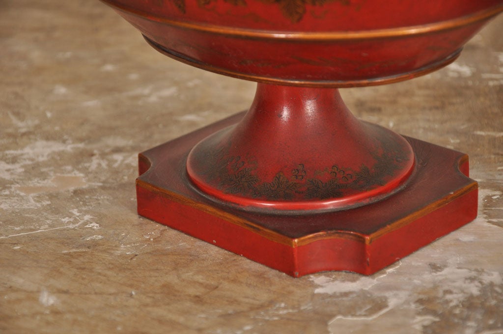 Red & Gold French Tole Centerpiece 4