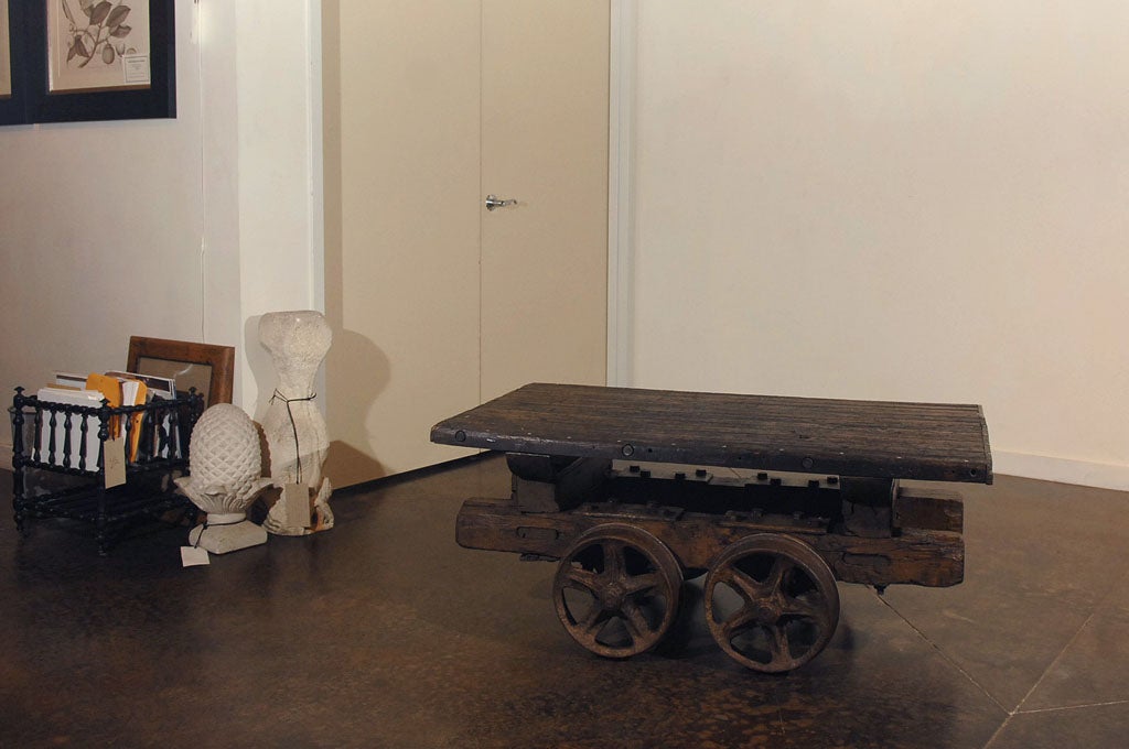 railway cart coffee table