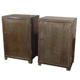 Matched Pair of Antique Tole Cabinets