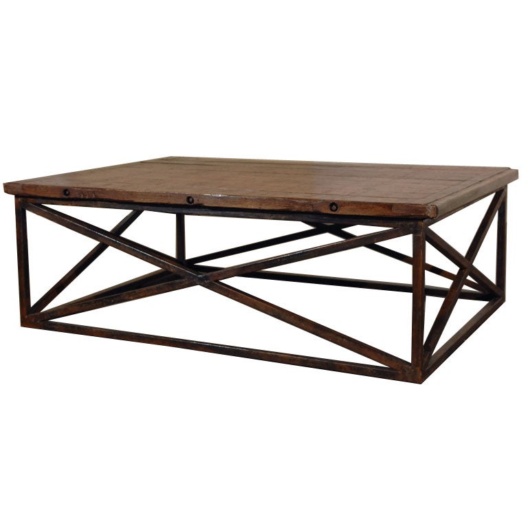 Antique Pallet Top Coffee Table