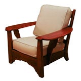 Club Chair with Paddle Arms