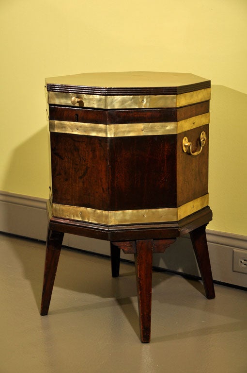 Georgian  Brass-bound Cellarette