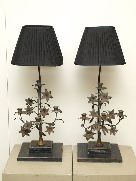 Pair of English Table Lamps