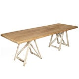 An English Trestle Table/Desk An English Trestle Table/Desk