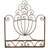 Vintage French Wrought Iron Panel