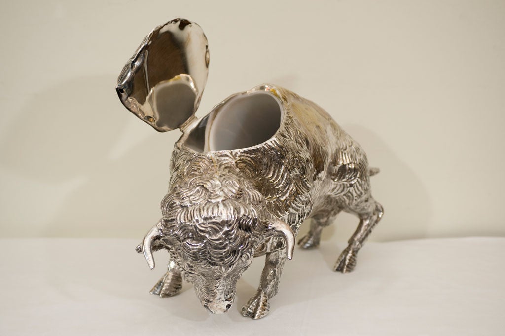 A Franco Lafini "Bull" Wine CoolerIce Bucket at 1stDibs