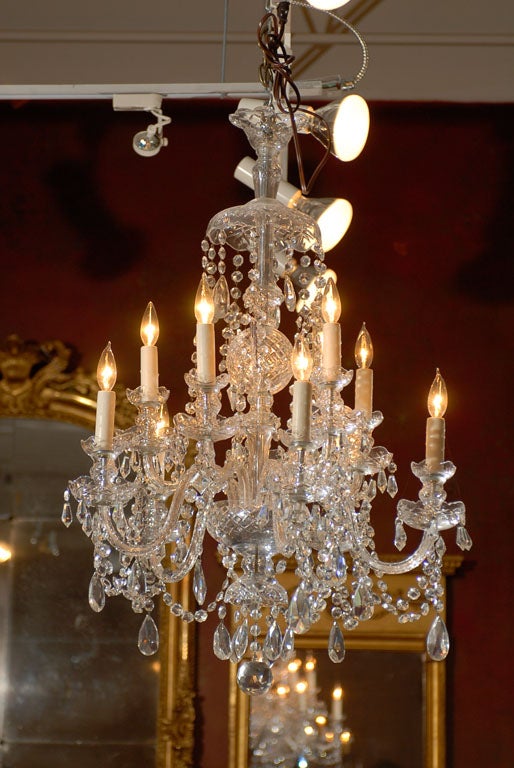 Waterford Style All Crystal Chandelier 5