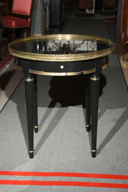 Maison Jansen Ebonized Gueridon Table