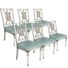 Set of Six Maison Jansen Dining Chairs