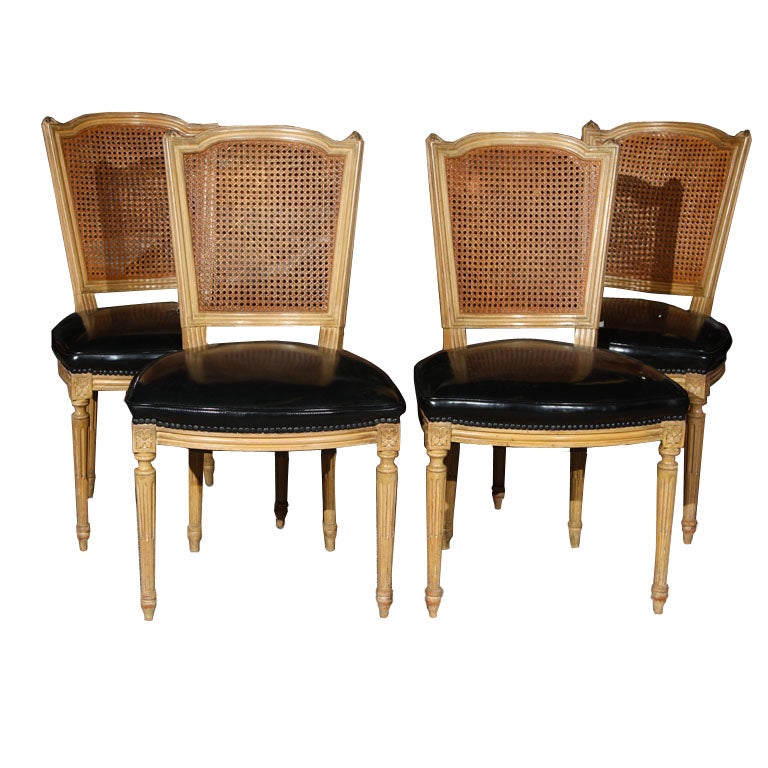 Set of Four Stamped Jansen Chairs