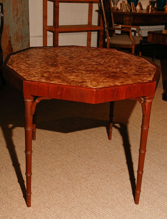 Late 20th Century A Pebble Mosaic Table For Sale