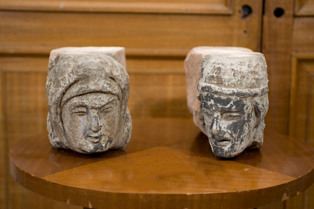 Pair of architectural stone blocks 2