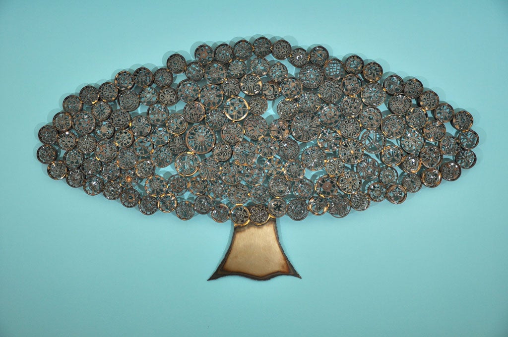 Large Metal Tree Sculpture
