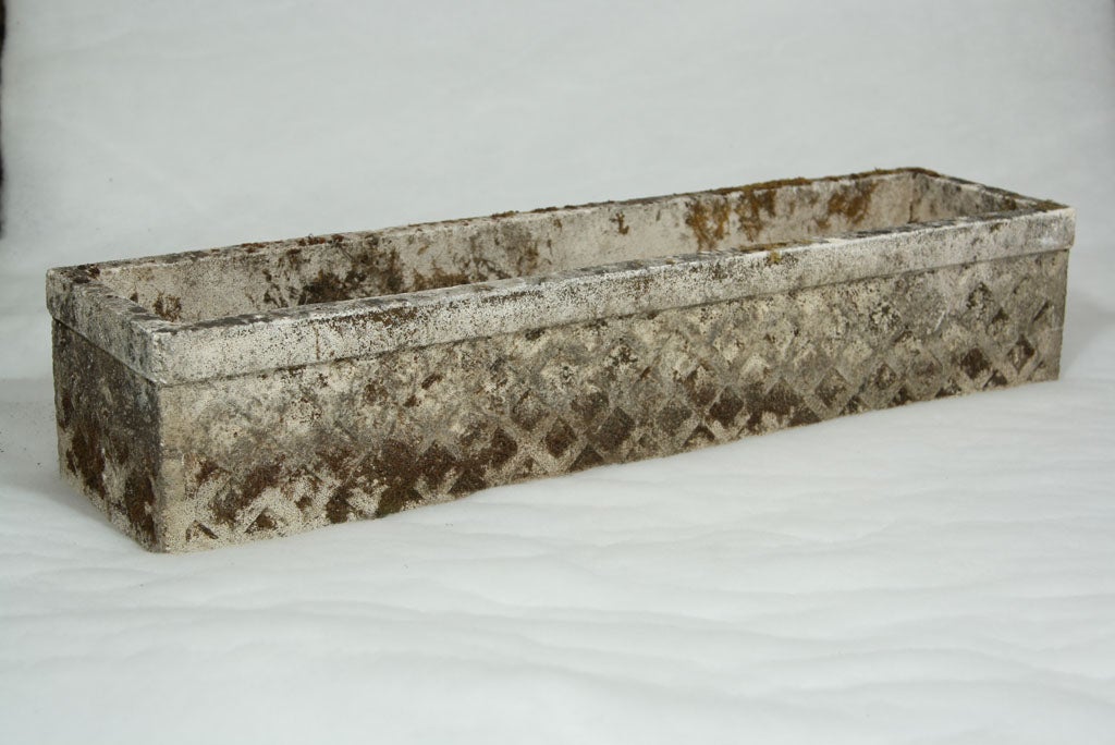 Pair of English Rectangular Stone Planters