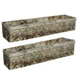 Pair of English Rectangular Stone Planters