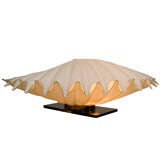 ROUGIER MONUMENTAL SHELL FORM TABLE LAMP.