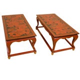 Antique Pair Low Tables