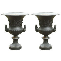 19th Century Cast-iron Urns