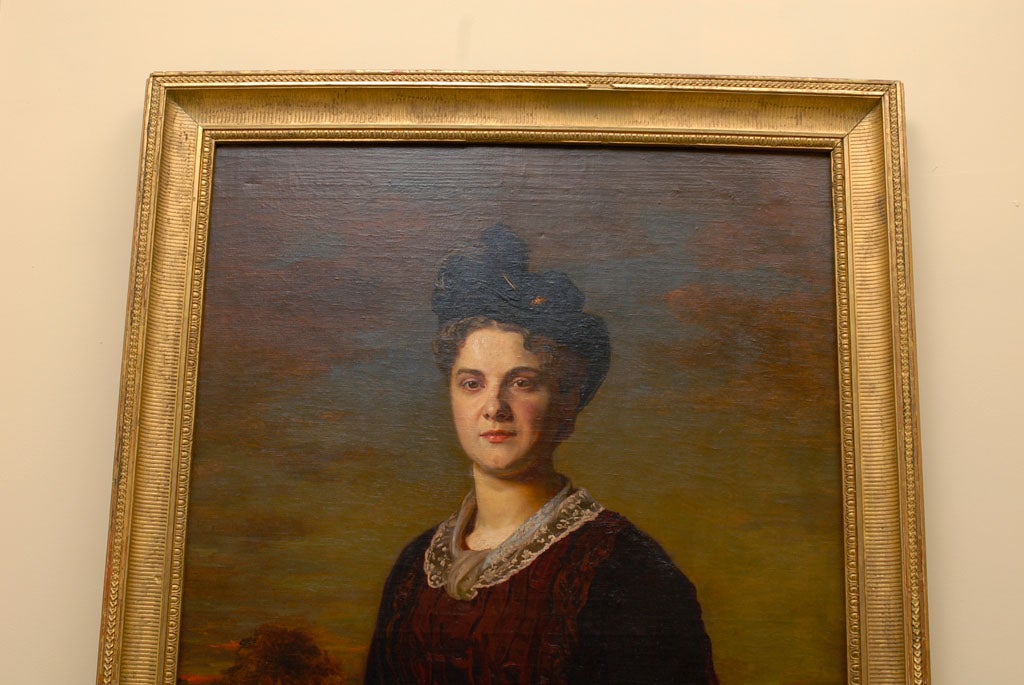 19th Century Portrait of a Lady, by Fernand Toussaint