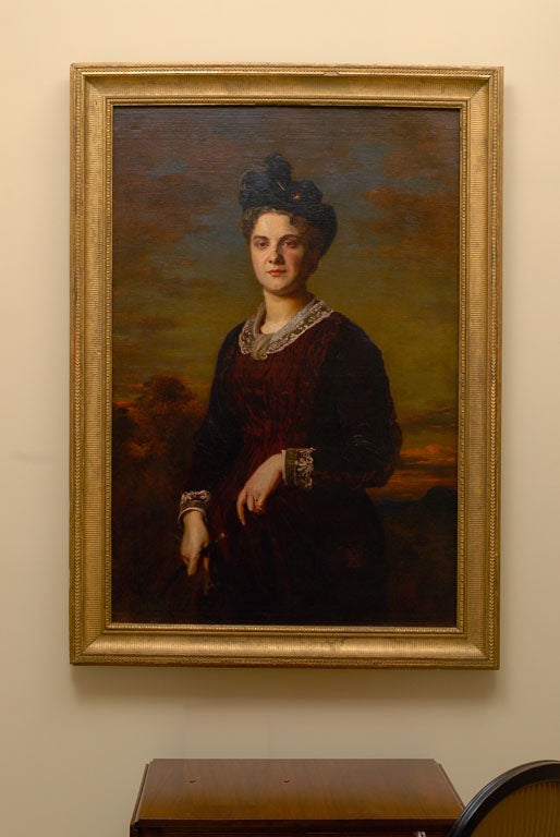 Portrait of a Lady, by Fernand Toussaint 1