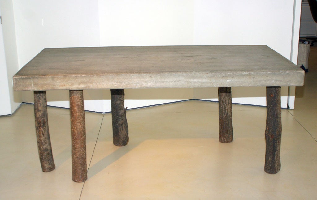 German Concrete Table by Jens Peter Schmid For Sale
