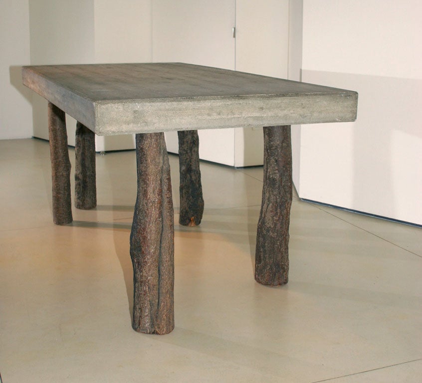 Concrete Table by Jens Peter Schmid In Excellent Condition For Sale In New York, NY