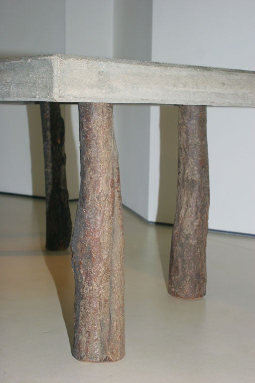 20th Century Concrete Table by Jens Peter Schmid For Sale