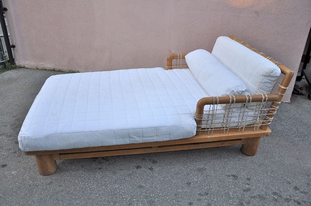Pair of Dowelwood Chaise Lounges designed by Karl Springer