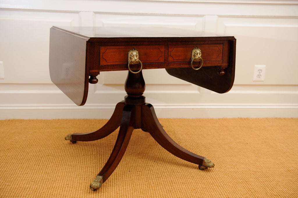 Georgian Lion Paw Sofa Table