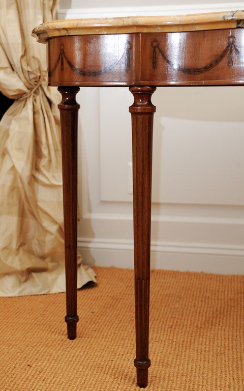 Pair of Sheraton Fruitwood Consoles For Sale 1