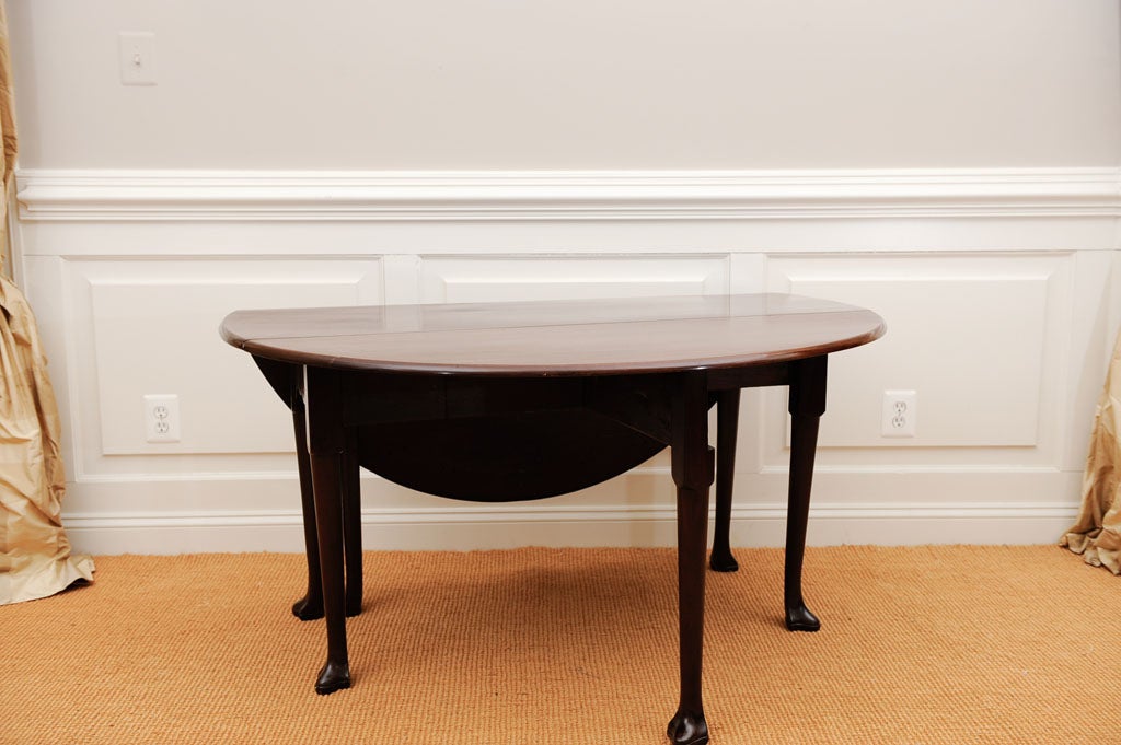Drop Leaf Oval Table with Trifid Feet