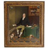 Portrait of a Gentleman in his study, by Edmund Ward Gill
