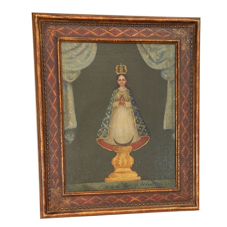 Mexican Religious Painting For Sale
