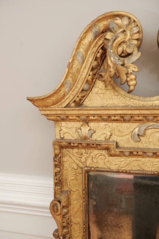 English William Kent George II Carved Giltwood Pier Mirror For Sale