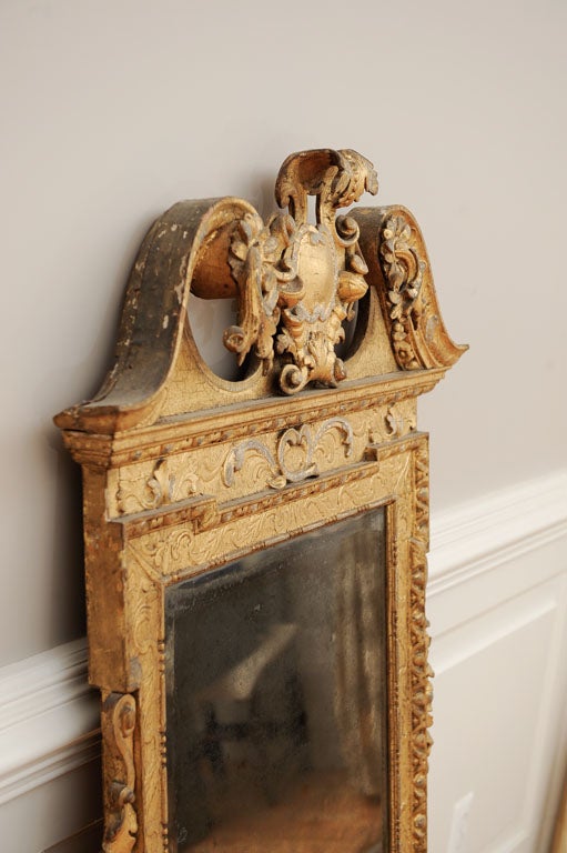 William Kent George II Carved Giltwood Pier Mirror In Excellent Condition For Sale In Kensington, MD
